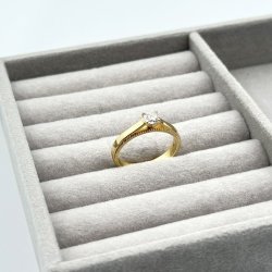 Inel placat aur 18 k elegant