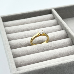 Inel placat aur 18 k elegant