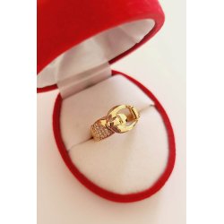 Inel placat aur 18k catarama