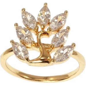 Inel placat aur 18k cristale stralucitoare