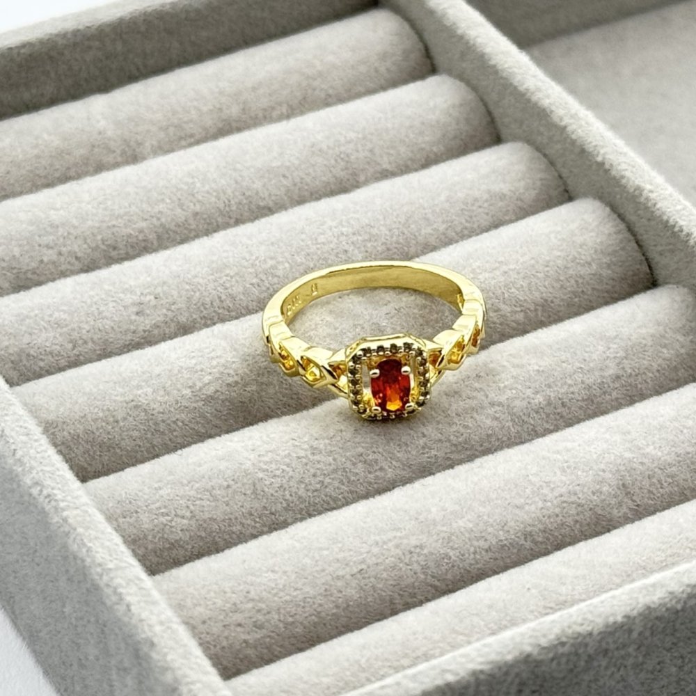 Inel placat aur 18k cristale stralucitoare