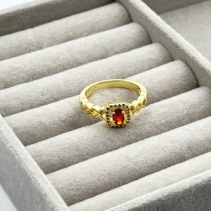 Inel placat aur 18k cristale stralucitoare