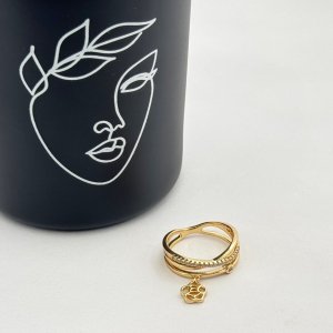 Inel placat aur 18k cristale Zirconia