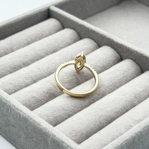 Inel placat aur 18k cristale Zirconia
