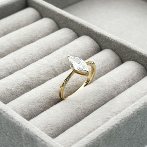 Inel placat aur 18k cristale Zirconia