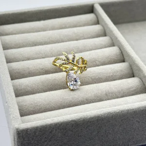 Inel placat aur 18k cristale Zirconia