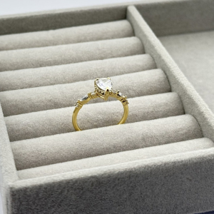 Inel placat aur 18k cristale Zirconia