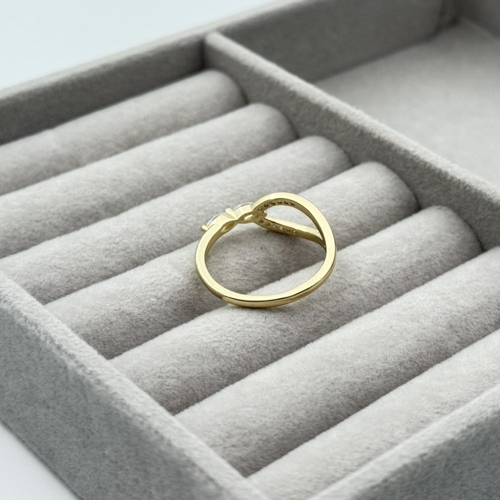 Inel placat aur 18k cristale Zirconia