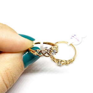 Inel placat aur 18k elegant