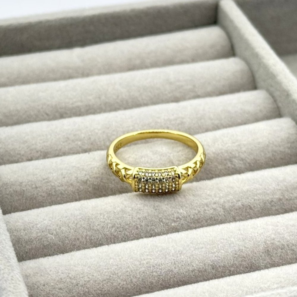 Inel placat aur 18k elegant Inel placat aur 18k elegant