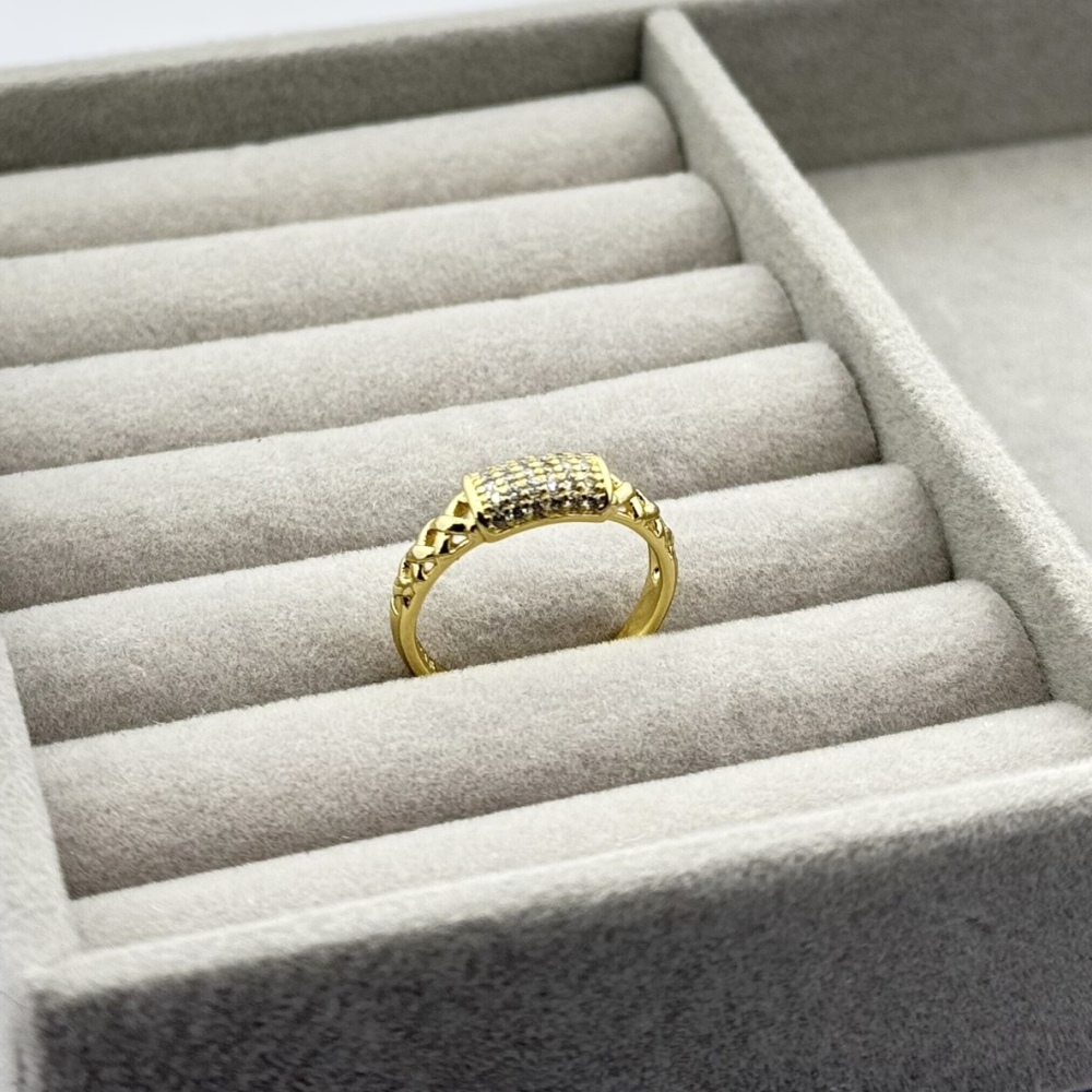 Inel placat aur 18k elegant Inel placat aur 18k elegant