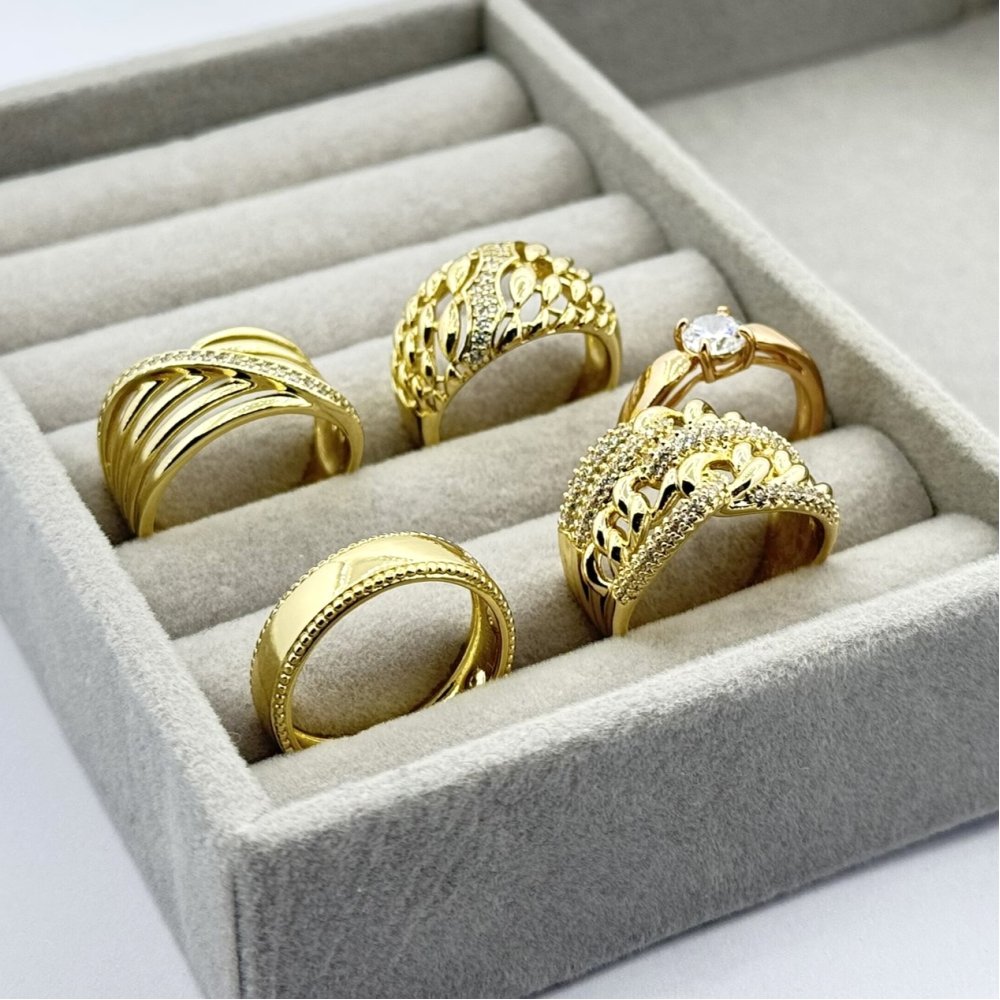 Inel placat aur 18k elegant