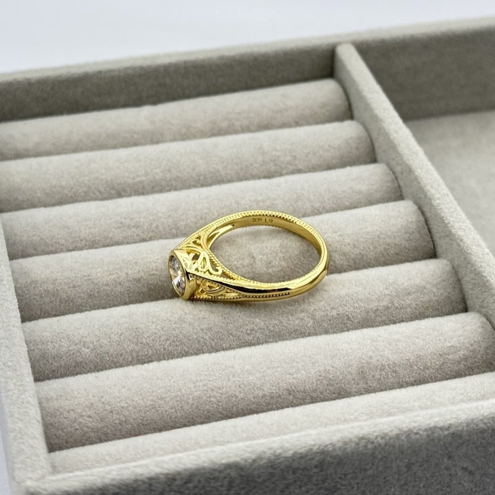 Inel placat aur 18k elegant