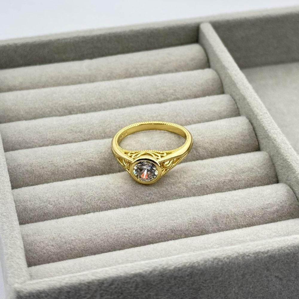 Inel placat aur 18k elegant