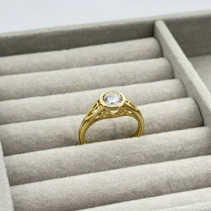 Inel placat aur 18k elegant