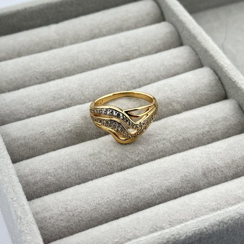 Inel placat aur 18k elegant Inel placat aur 18k elegant