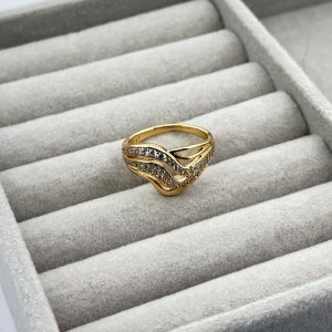 Inel placat aur 18k elegant Inel placat aur 18k elegant