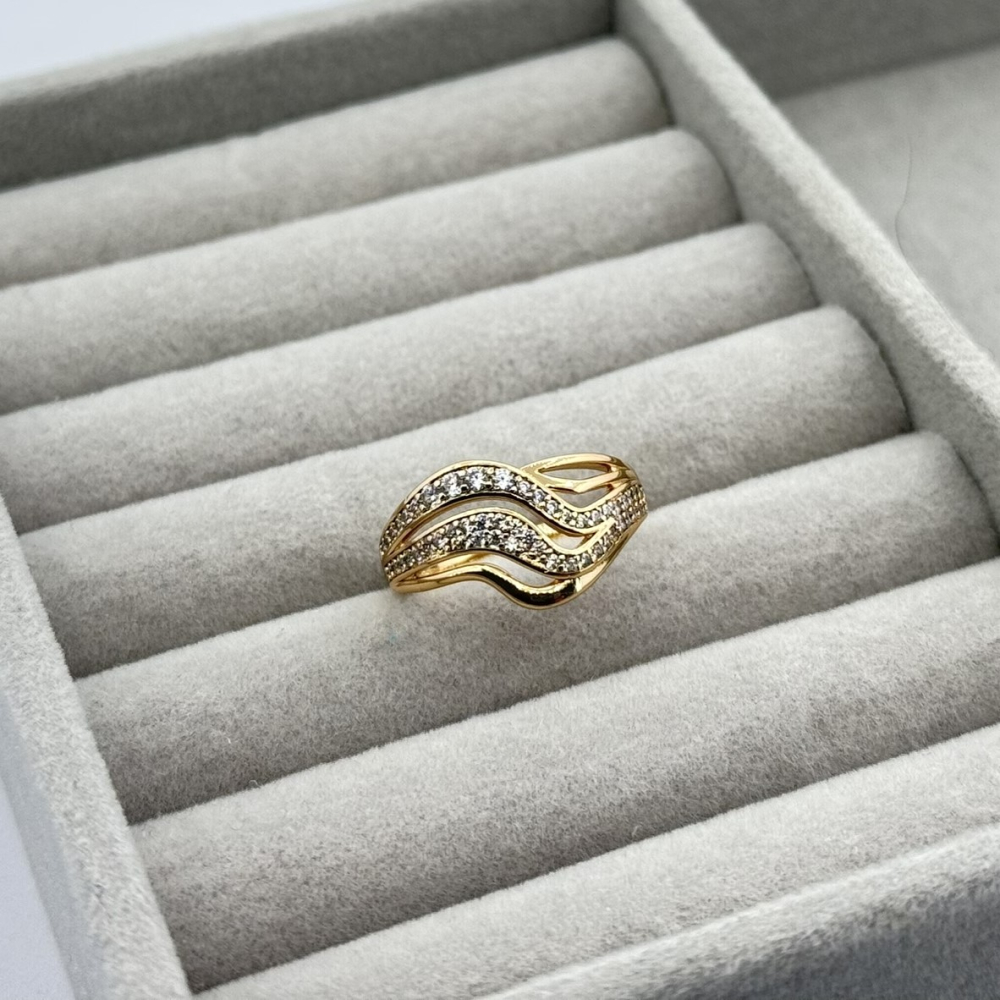 Inel placat aur 18k elegant Inel placat aur 18k elegant