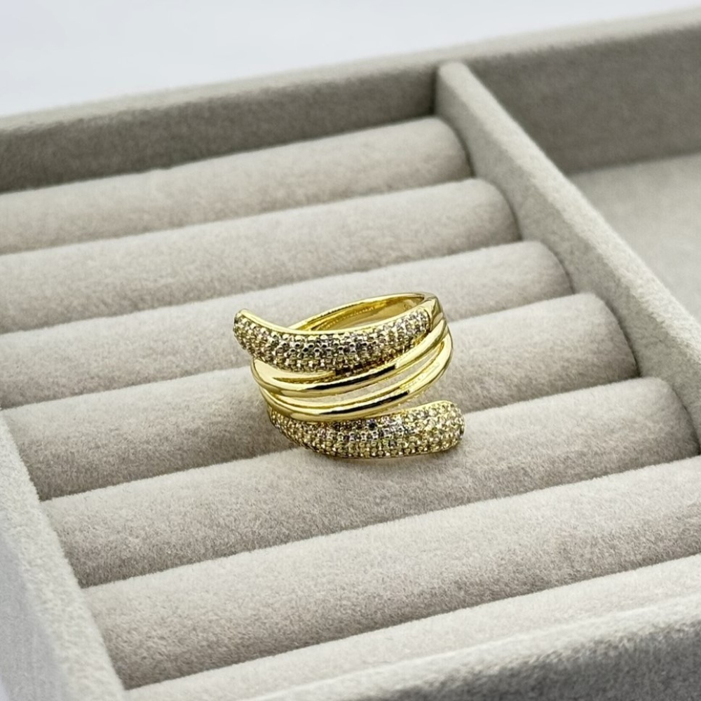 Inel placat aur 18k elegant