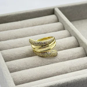 Inel placat aur 18k elegant