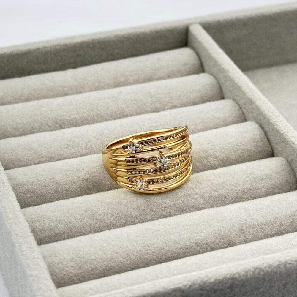 Inel placat aur 18k elegant