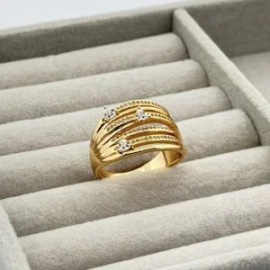 Inel placat aur 18k elegant