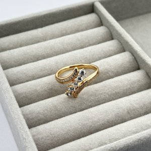 Inel placat aur 18k elegant Inel placat aur 18k elegant