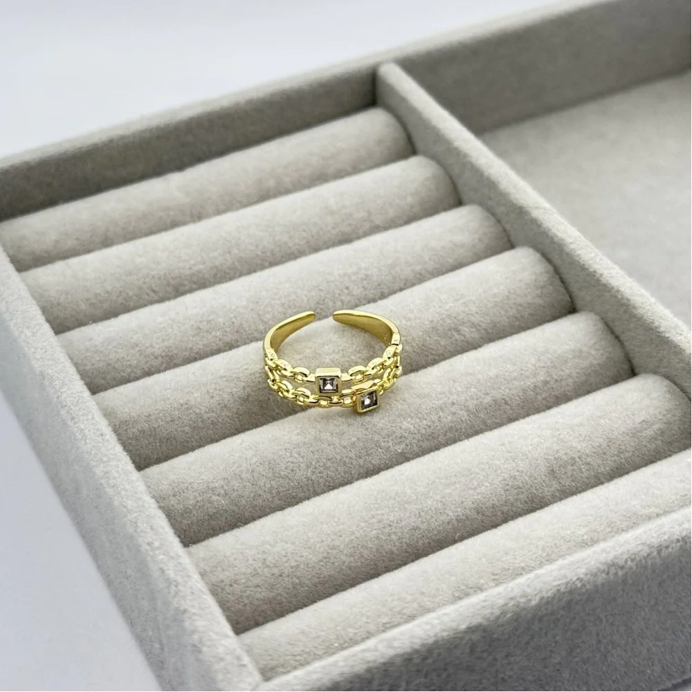 Inel placat aur 18k fin