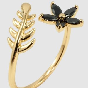 Inel placat aur 18k floare