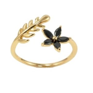 Inel placat aur 18k floare