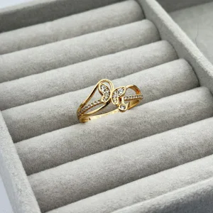 Inel placat aur 18k fluture