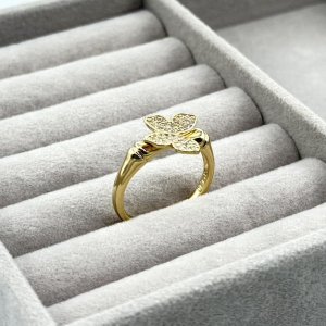 Inel placat aur 18k fluture Inel placat aur 18k fluture