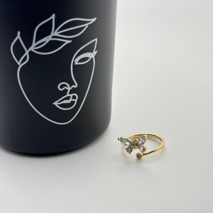 Inel placat aur 18k fluture