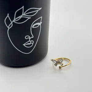 Inel placat aur 18k fluture