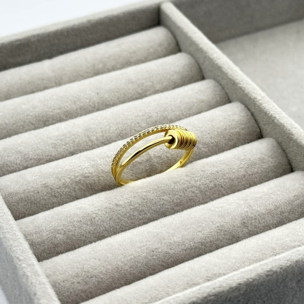 Inel placat aur 18k galben Inel placat aur 18k galben
