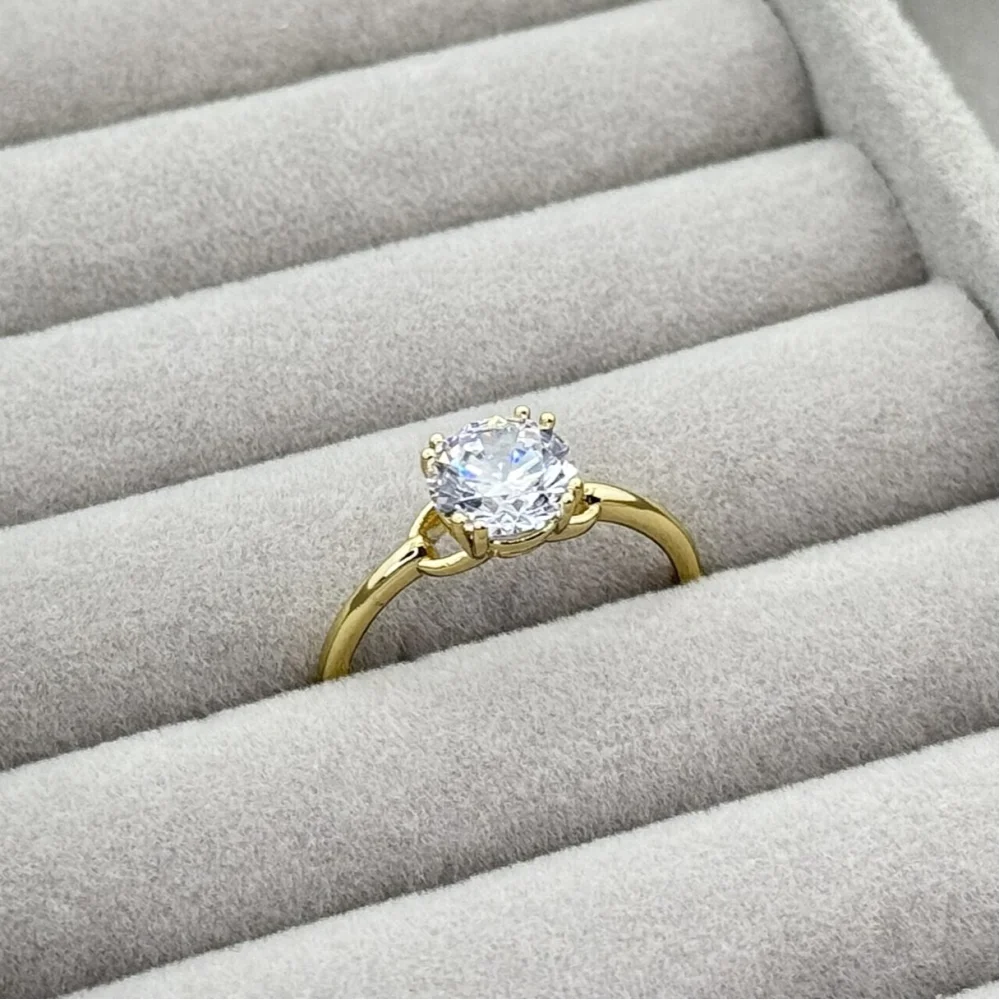 Inel placat aur 18k galben Inel placat aur 18k galben