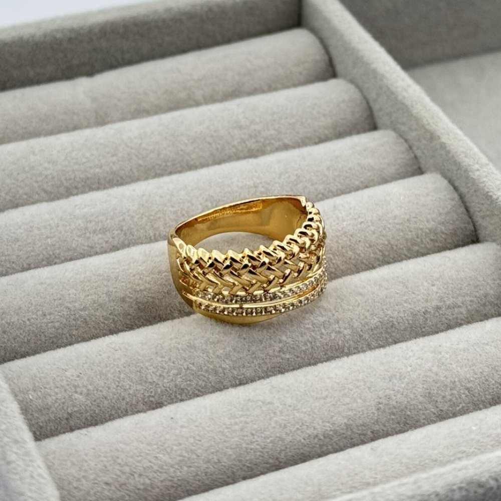 Inel placat aur 18k lat
