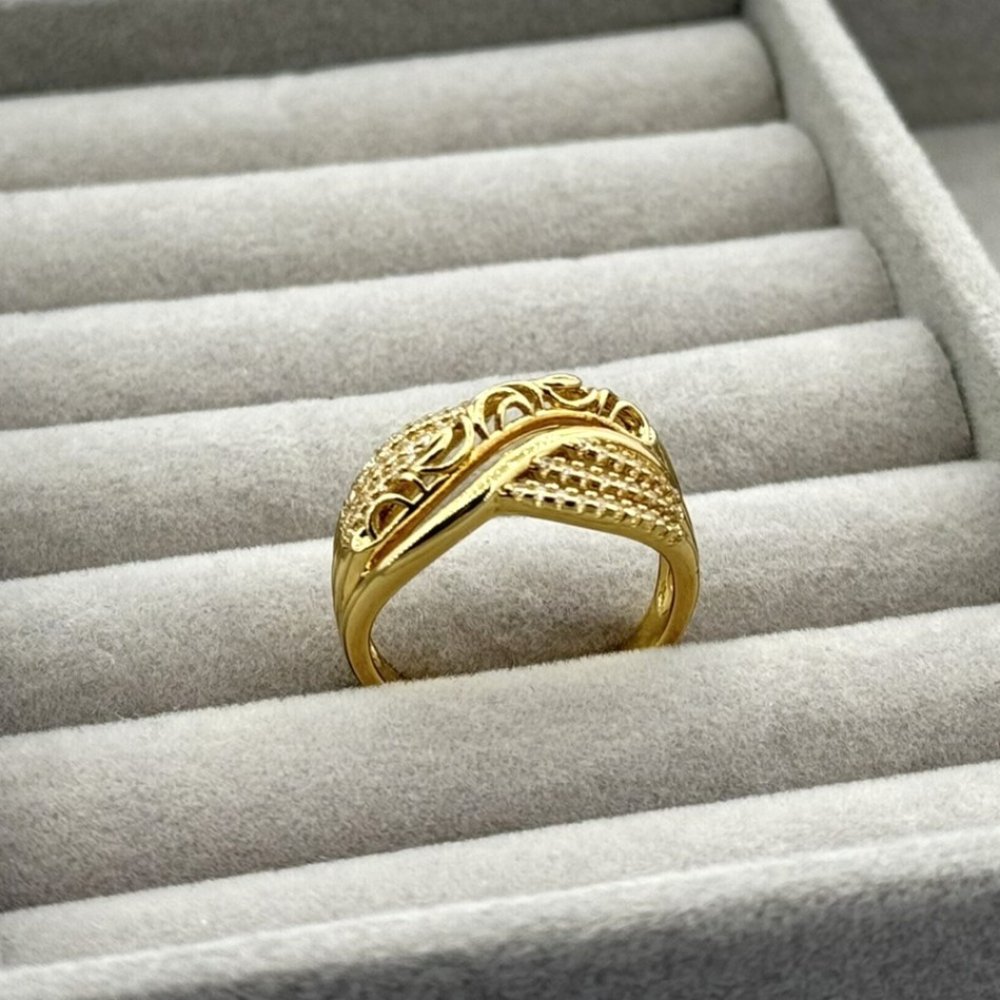 Inel placat aur 18k mare Inel placat aur 18k mare