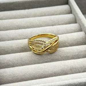 Inel placat aur 18k mare