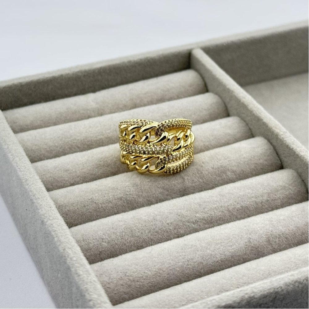 Inel placat aur 18k mare