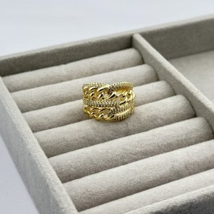 Inel placat aur 18k mare