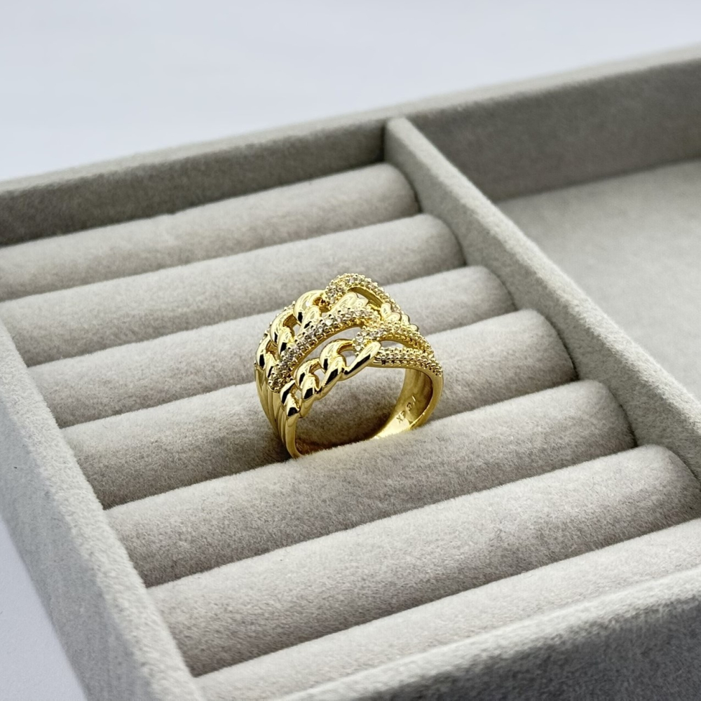 Inel placat aur 18k mare