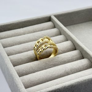 Inel placat aur 18k mare