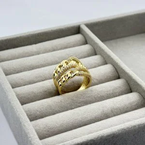 Inel placat aur 18k mare