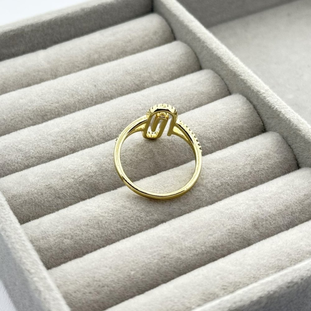 Inel placat aur 18k model lung Inel placat aur 18k model lung