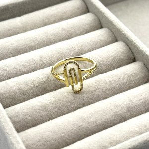 Inel placat aur 18k model lung Inel placat aur 18k model lung