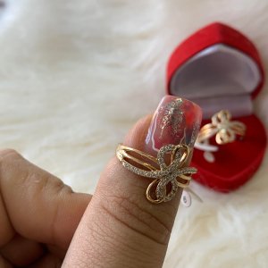 Inel placat aur 18k model mare