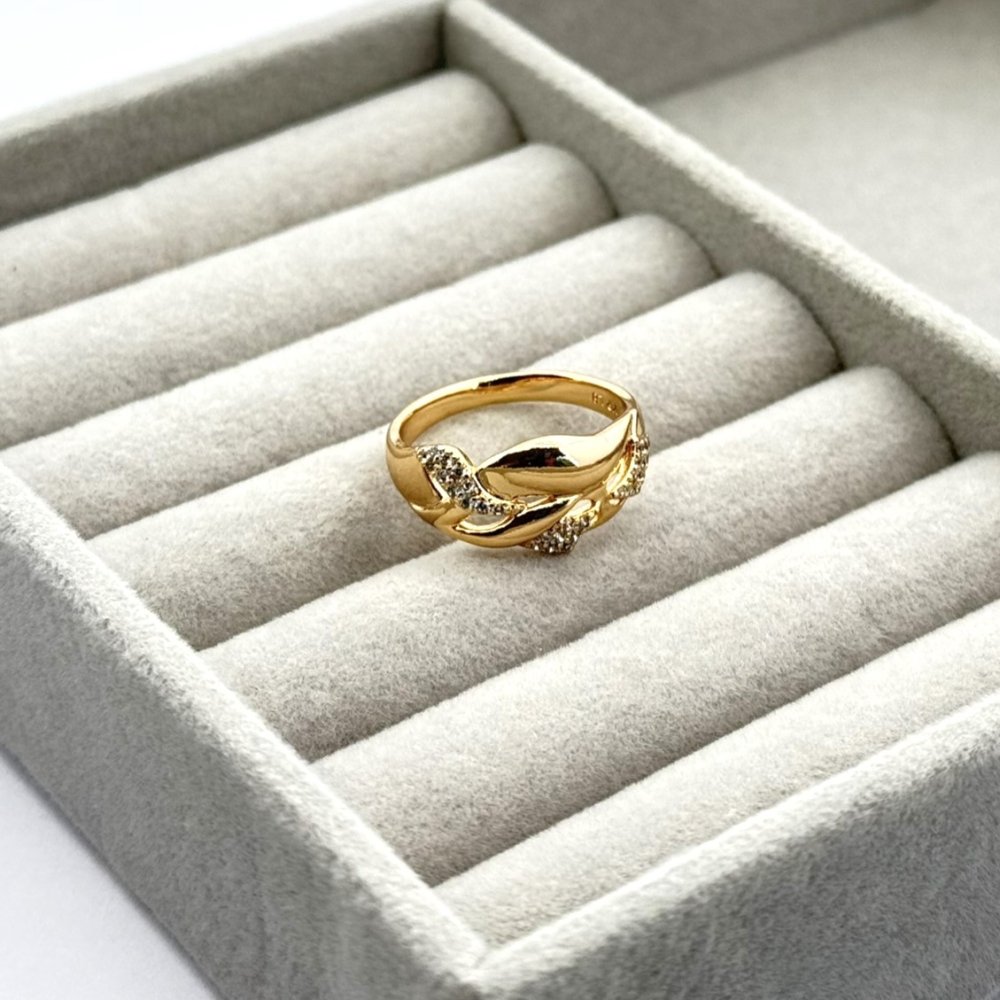 Inel placat aur 18k modern Inel placat aur 18k modern