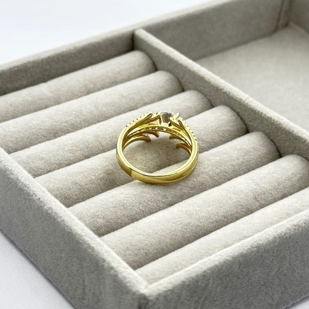 Inel placat aur 18k modern Inel placat aur 18k modern