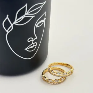 Inel placat aur 18k modern